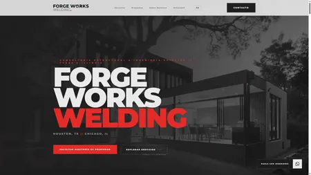 Forge Works Welding — Sitio Corporativo Bilingüe (EE. UU.)